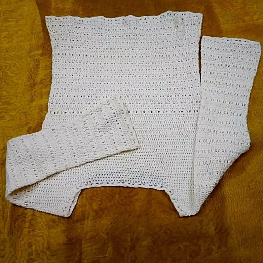 VTG,Handmade Crochet 🧶 Blouse Size XS